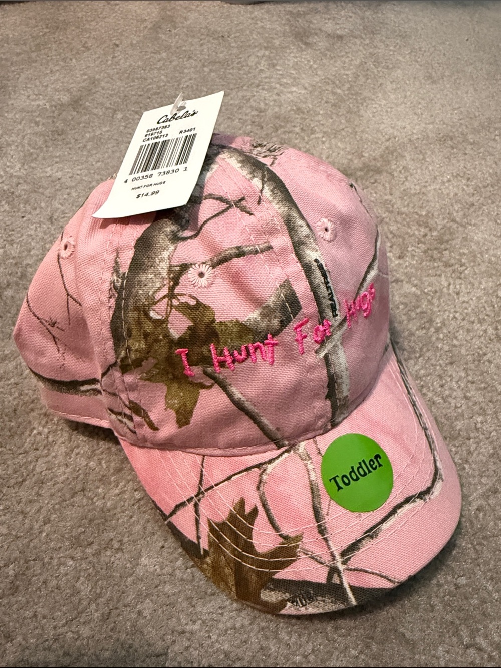 Cabela's Pink Camouflage Toddler Hunting Cap